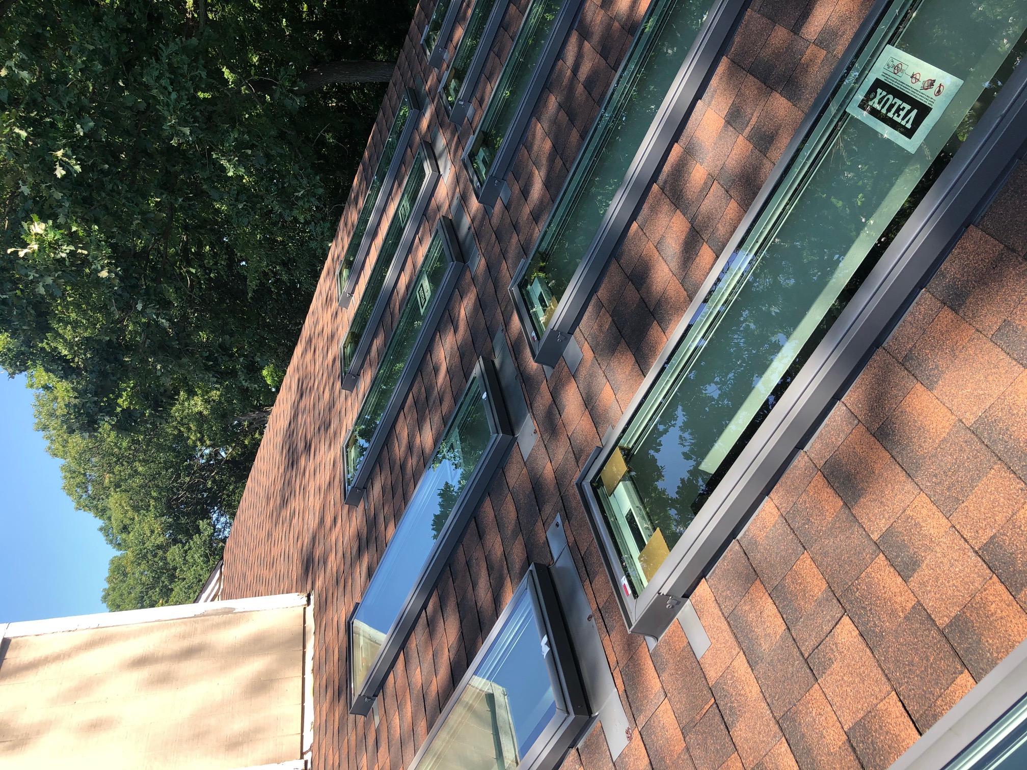 Velux skylights installation providing natural lighting